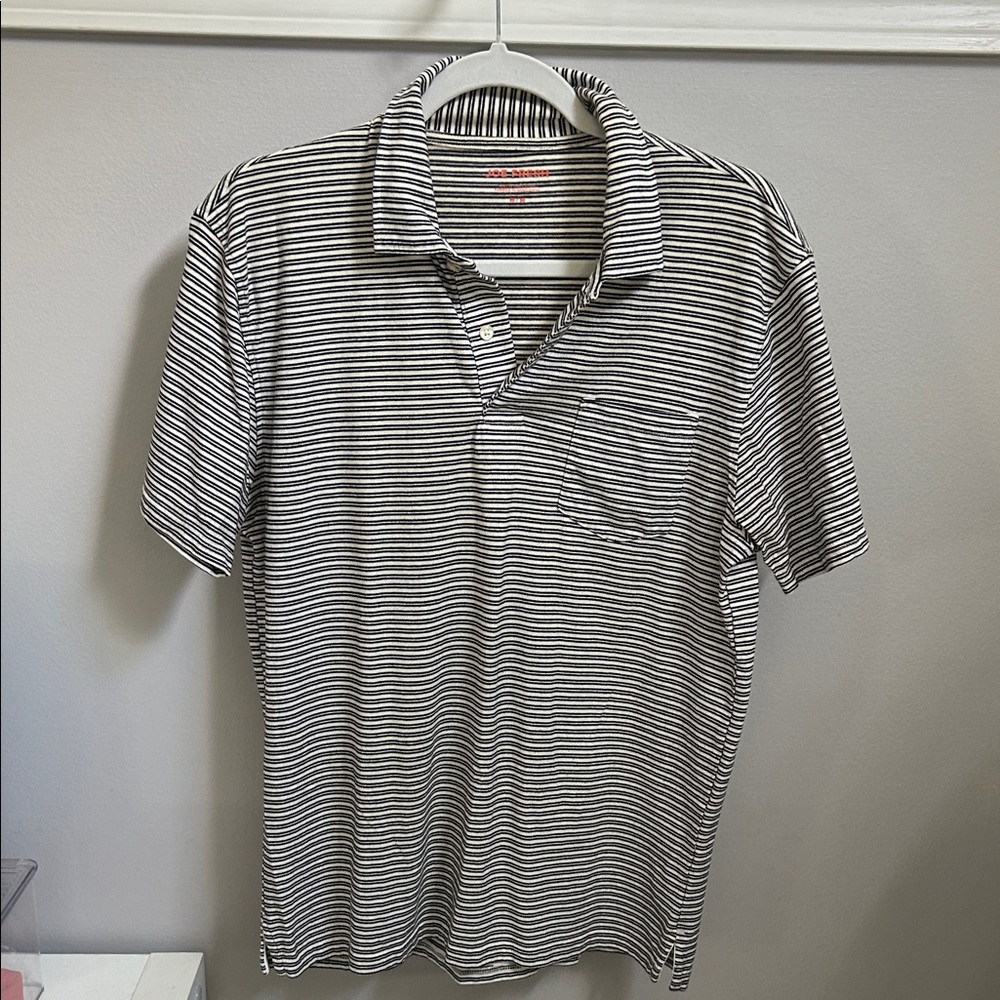 Joe Fresh Monochrome Striped Polo Shirt